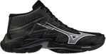 Mizuno Wave Lightning Elite Mid Volleybal Schoenen Unisex Zwart/Grijs/Blauw Maat 42.5
