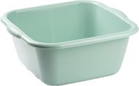 Plasticforte teiltje/afwasbak - vierkant - kunststof - 3 liter - Mintgroen