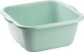 Plasticforte teiltje/afwasbak - vierkant - kunststof - 3 liter - Mintgroen