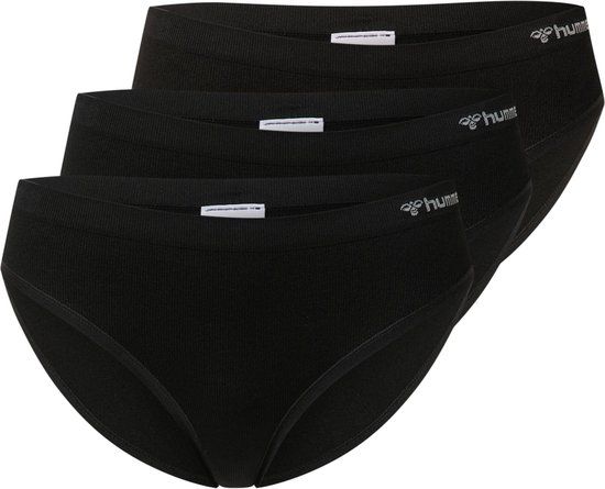 Hummel Damen Hipster Boxershorts Hmljuno 3 Pack Seamless Hipster Black