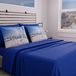 PETTI Artigiani Italiani - Beddengoedset voor tweepersoonsbed, besneeuwde bergbeddengoed, beddengoedset voor tweepersoonsbed, print op kussenslopen, 100% Made in Italy