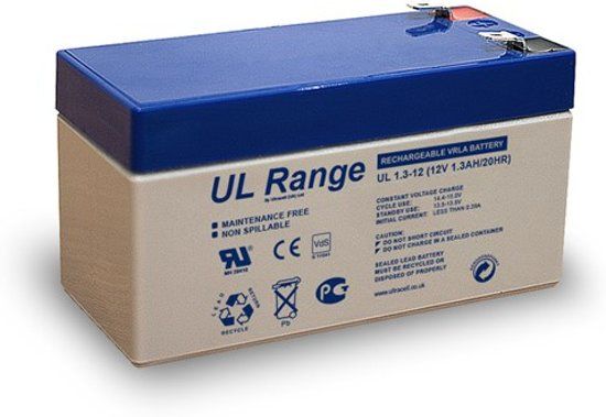 Ultracell VRLA / Loodaccu UL 12v 1300mAh UL1.3-12