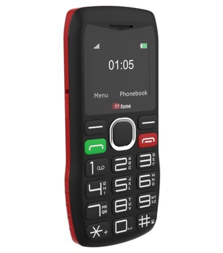 TTfone TT880 Mobiele telefoon met grote knoppen en noodhulpknop voor senioren (met usb-kabel)