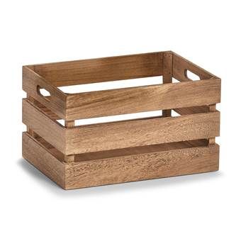 ZELLER Vintage Opbergkist - Hout - Stapelbaar & Nestbaar