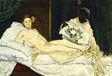 Canvas Legendarte Canvas schilderij - Foto op canvas - Olympia - Édouard Manet cm. 60x90 - Wanddecoratie