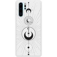 P30 Pro Moon Circles Beschermende siliconen case