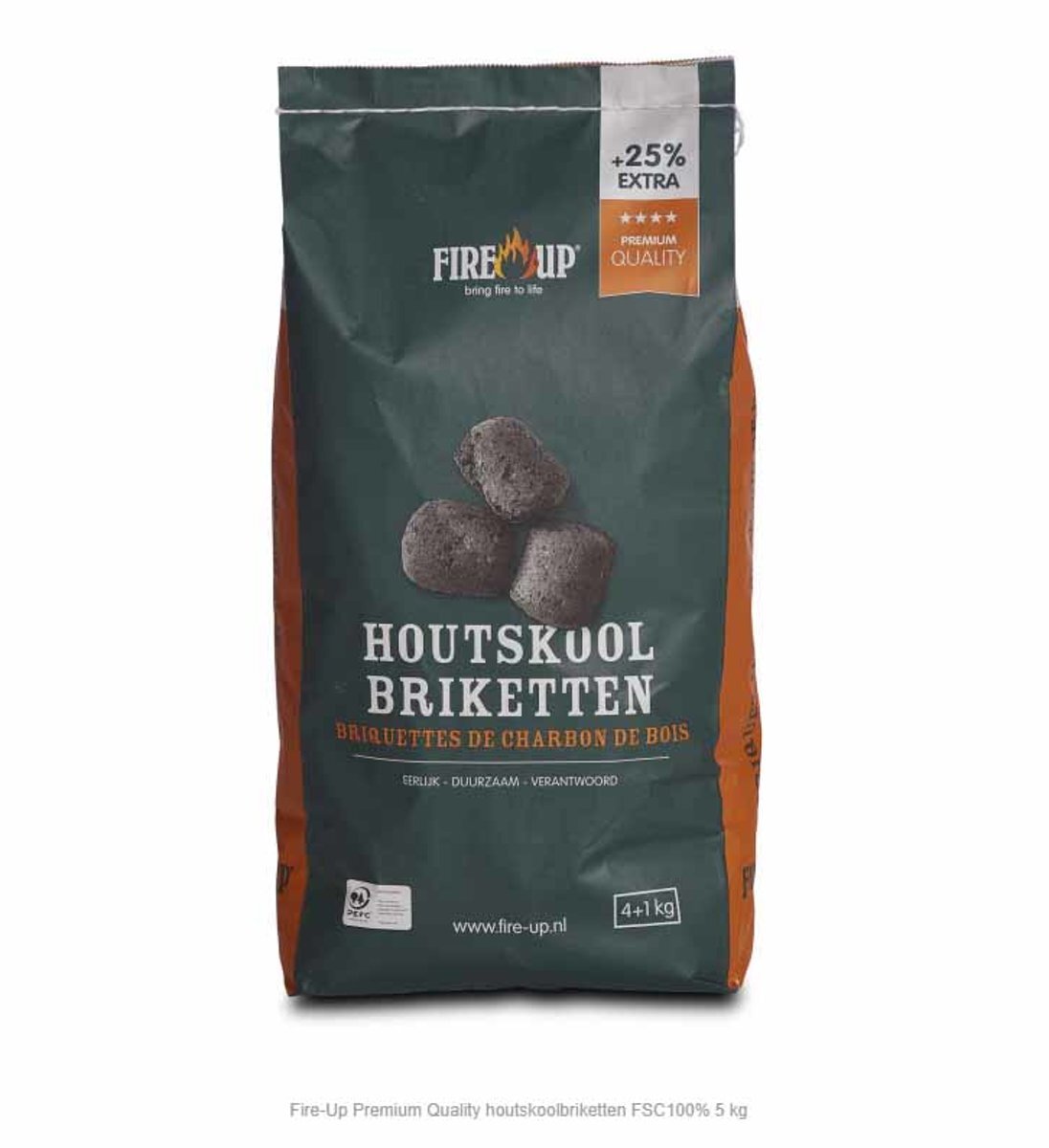 Fire-Up Briket houtskoolbriketten FSC100% 5 kg