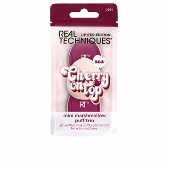 Real Techniques Make-up Spons CHERRY ON TOP 3 Onderdelen Paars/Wit
