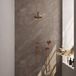 Brauer Copper Carving Thermostatische Regendoucheset Inbouw - Hoofddouche 20 cm - Rechte Wandarm - Handdouche 3 Standen - Doucheslang - Wandaansluitbocht
