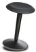 Tabouret ergonomique, réglable en hauteur de 53 à 80 cm, en plastique, de couleur noire
