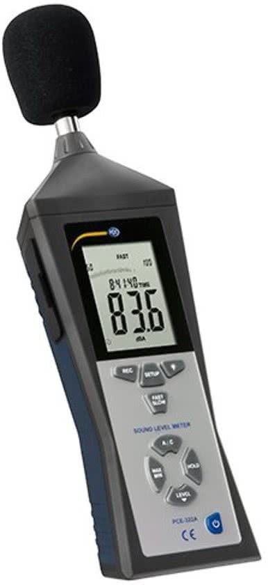 PCE Instruments Decibelmeter / Geluidsmeter / Geluidssterktemeter met Datalogger PCE-322A