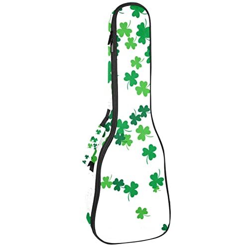 Mersov Tenor Ukulele Gigbag Waterdichte Ukelele Case Gewatteerde Rugzak, Geweldig voor Sopraan Concert (21/23/24") Klavergroen