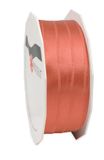 Präsent Satijnen lint levend koraal 10 mm breed, 25 m lengte, Taupe
