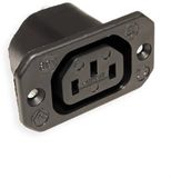 Bachmann C13 stroomconnector | inbouw | zwart