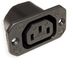 Bachmann C13 stroomconnector | inbouw | zwart
