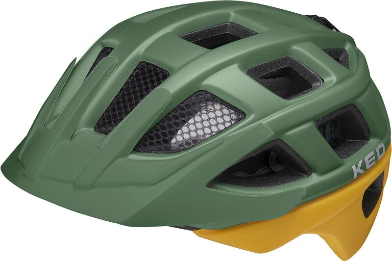 KED Kailu Fietshelm Kinderen - green yellow matt