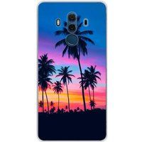 1001 coques Huawei Bedrukt siliconen hoesje compatibel met Huawei Mate 10 Pro Palmiers colores