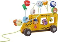Sevi Kralendoolhof Schoolbus Junior 20 Cm Hout/staal Geel