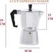 Merkloos Italian espresso cooker Top Coffee Maker 6 Espresso Cups Percolator Moka Pot (6 Cups/300ml)