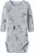 NAME IT NBMWANG WOOL NEEDLE LS BODY NOOS - Baby - Bodies - Arctic Ice - Gestreept - Wol