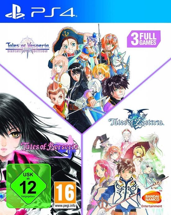 Namco Bandai Tales of Zestiria + Tales of Berseria + Tales of Vesperia Definitive Edition PlayStation 4