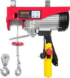 VEVOR Takel Elektrische 300 kg tot 600 kg Hefhoogte 12 m Kabeltakel Motorlier 1150 W Koperen Motorkatrol 10 m/min Hijssnelheid Takel