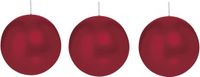 Trend Candles Bolkaars glad - 3x - bordeaux rood - 8 cm - 25 branduren