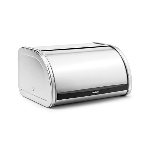 Brabantia Broodtrommel met Schuifdeksel, Matt Steel, Medium
