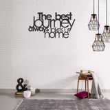 Homemania Wanddecoratie Words 70x40 cm Staal Zwart
