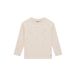 Daily7 rechtvallende longsleeve met studs en hartjes - ecru