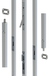 Nemef 5091 espagnolette de sécurité encastrable SKG*** 3200mm RAL9006 Aluminium/Plastique
