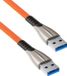 Allteq USB 2.0 kabel - Gevlochten mantel - Rood - 0.5 meter