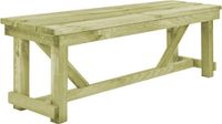 vidaXL Tuinbank, 140 cm, geïmpregneerd grenenhout