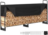 VEVOR Brandhoutrek Metaal 259x36x117cm