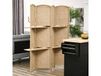 HOMCOM Paravent en bois à 4 panneaux 160x170cm avec étagères pliable