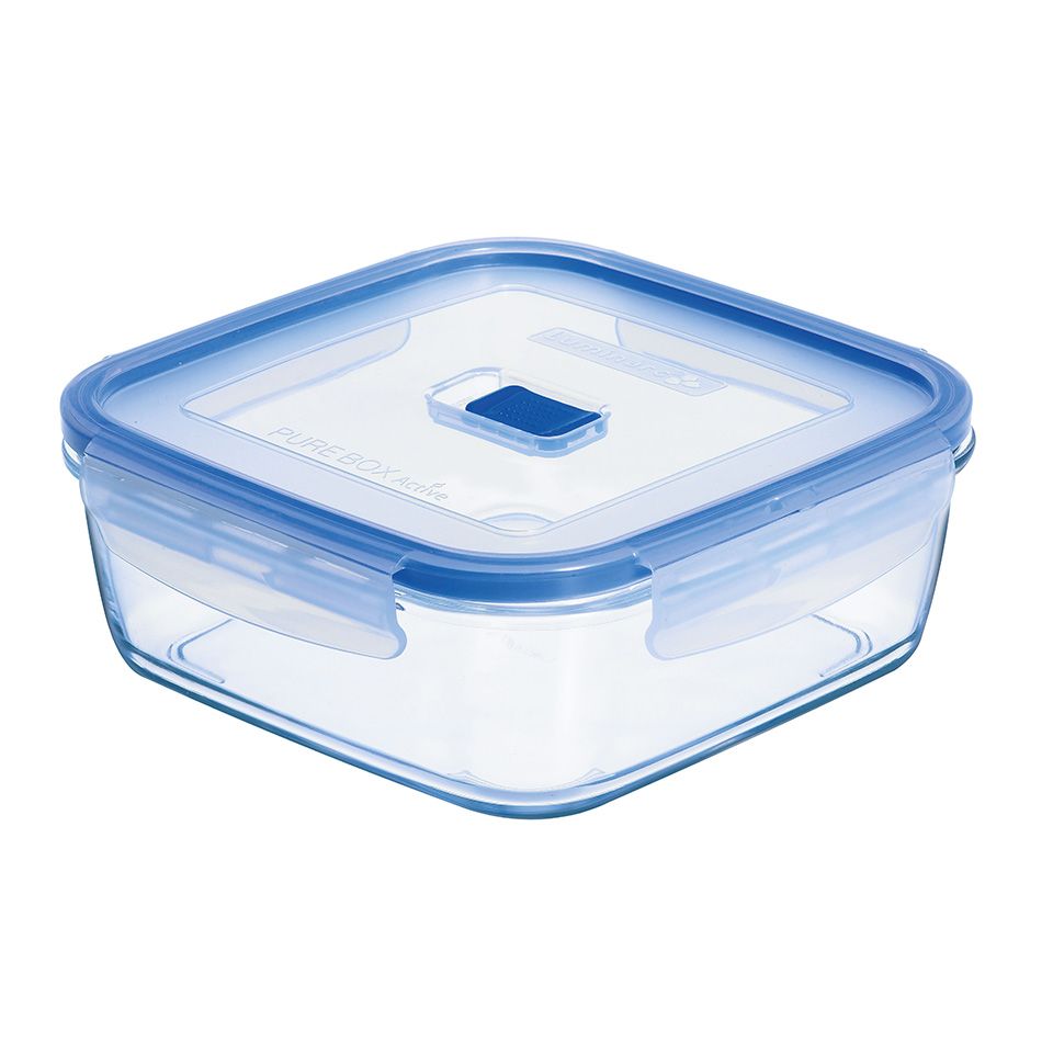 LUMINARC Pure Box Active Vershoudbak - Glas - Vierkant - 1.22 l