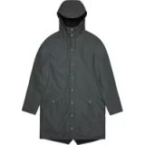 RAINS Long Jacket W3 Grijs S