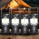 Merkloos / Sans marque Holland Connections Kleine kampeerlamp, buitententlamp, draagbare kampeerlamp, multifunctionele noodlamp, op batterijen (batterijen niet inbegrepen) - 4