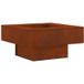 Maison Exclusive Brasero Rouillé 60 x 60 x 30 cm Acier Patiné