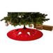 LIVARNO® Jupe de sapin de Noël à LED, Ø 100 cm (Rond, Rouge)
