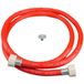 Riko Tuyau de vidange Rouge + 3/4 écrous tournants droits complet - 350cm