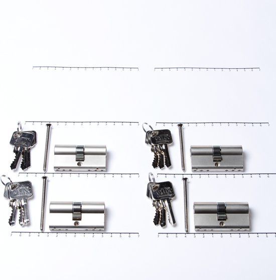 Oxloc Profielcilinder dubbel per 4 gelijksluitend 30t30 - 8714678002649