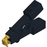 SKS Hirschmann MICRO-SMD CLIP 1 Krokodillenklem Steekaansluiting 0.64 mm CAT I Zwart