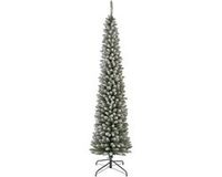 Everlands Pencil pine - petit sapin artificiel enneigé vert, blanc 2,4m x 70cm