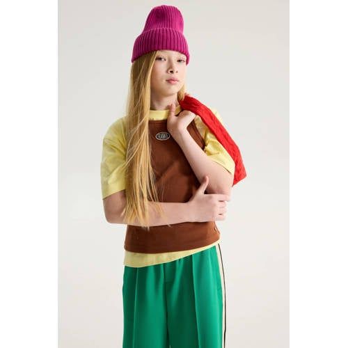 Frankie&Liberty jersey top donkerbruin