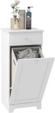 Homcom Badkamer Vloerkast - Spaanplaat - 40x40x90,5cm - Wit
