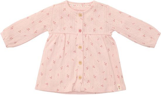 Little Dutch Jurk - Maat 62 - Roze - Biologisch Katoen - Lange Mouw - Fairy Garden