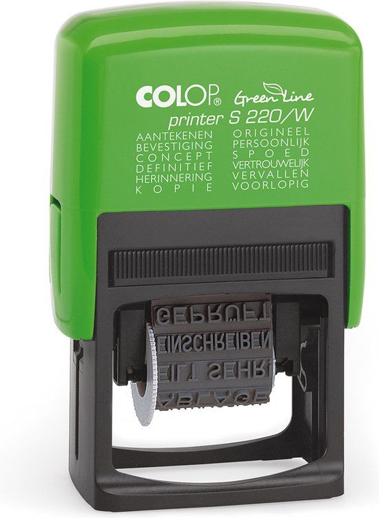 Colop Printer S 220W GREEN LINE-zwart