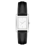LIEBESKIND Berlin damespolshorloge – vintage kwartshorloge 21 x 31,5 mm | Rechthoekige behuizing, roestvrijstalen en leren armband, 3 ATM waterdicht, perfect voor dagelijks gebruik