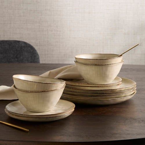 NOUS Living Natural serviesset (12-delig)